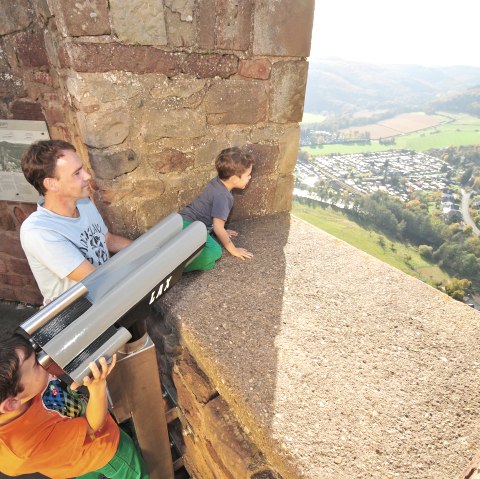 Uitzicht vanaf Kasteel Nideggen in het Rurdal, © Rureifel-Tourismus e.V. | Roman Hövel