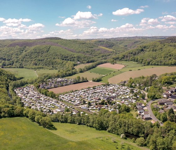 Luftaufnahme Campingplatz Hetzingen, © Campingplatz Hetzingen