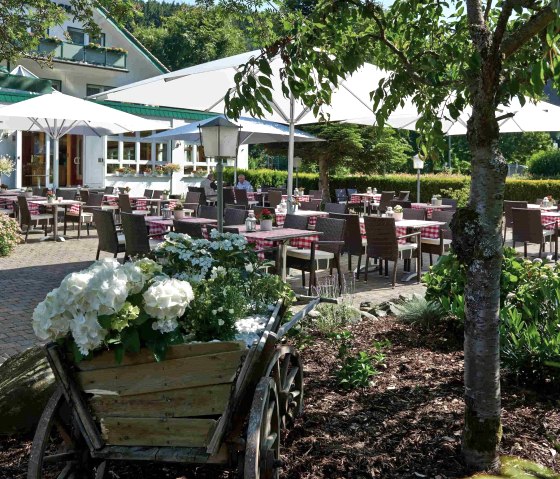 Het terras, © Landhotel Kallbach