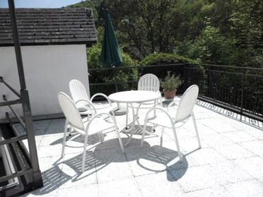 Terras van de vakantiewoning