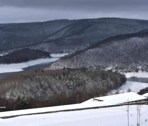 Le lac de la Roer en hiver