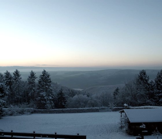 Seeblick im Winter, © seeblick-eifel.de