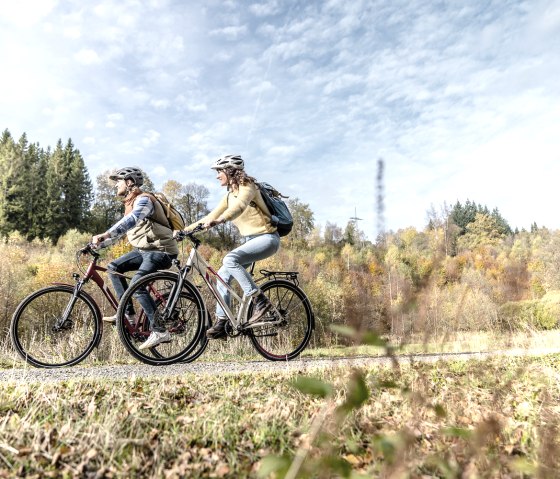 Unterwegs auf dem RurUfer-Radweg, © Dennis Stratmann | Grünmetropole e.V.